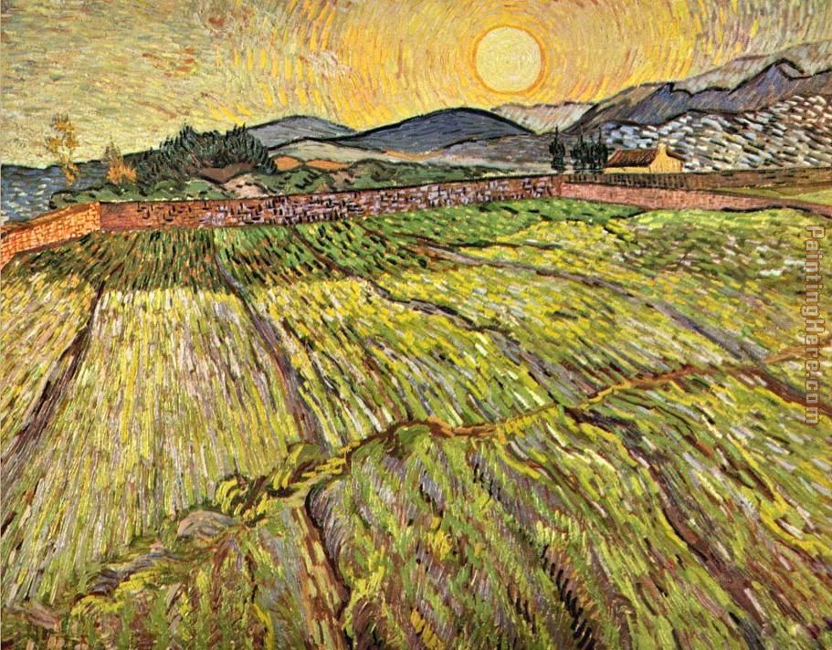 Landscape with Ploughed Fields painting - Vincent van Gogh Landscape with Ploughed Fields art painting